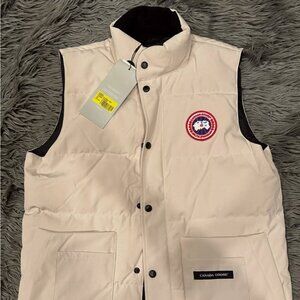 Canada Goose 4154M Men's Medium Regular Freestyle Crew Vest – Beige